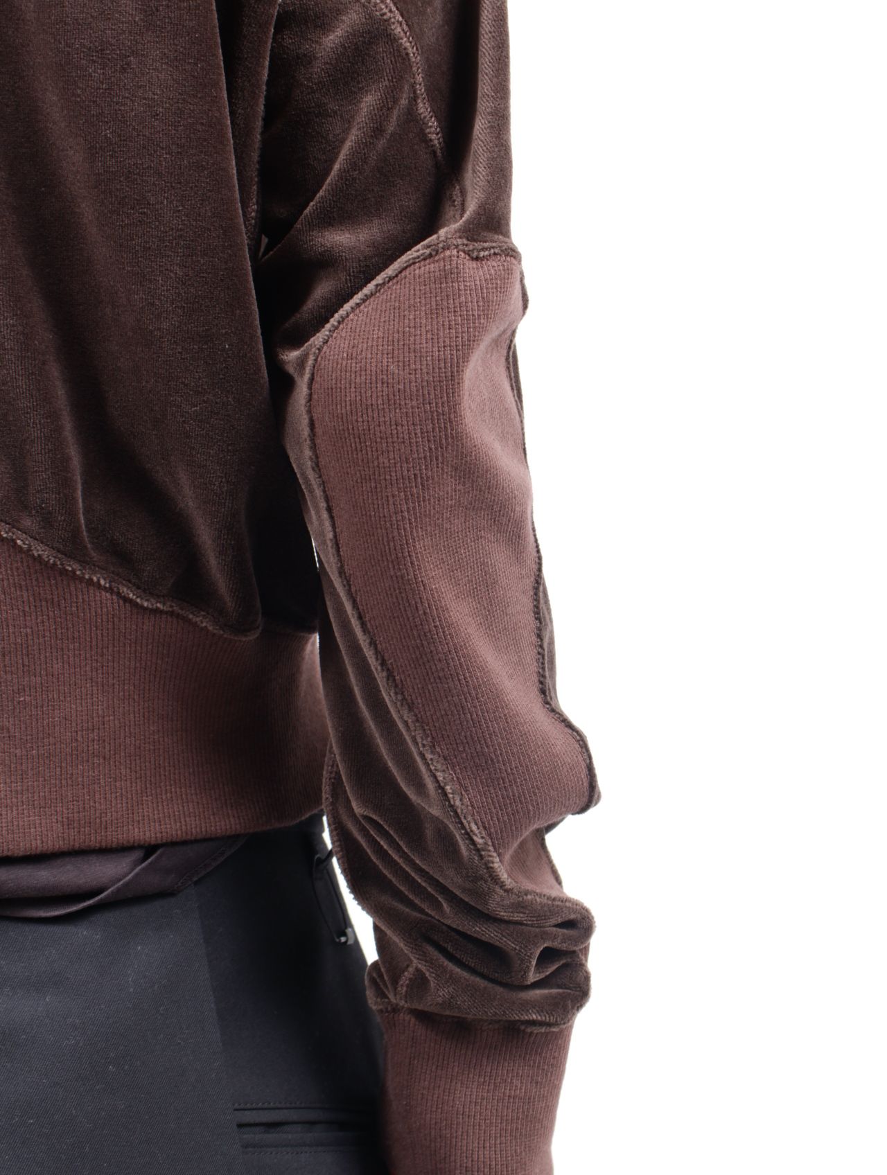 【25AW】 ベロア ジップアップ フーディー  パーカー VELOUR ZIP UP HOODIE / BROWN(ブラウン)