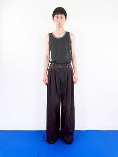【26SS】 カバード デニム トラウザーズ / COVERD DENIM TROUSERS / ブラウン