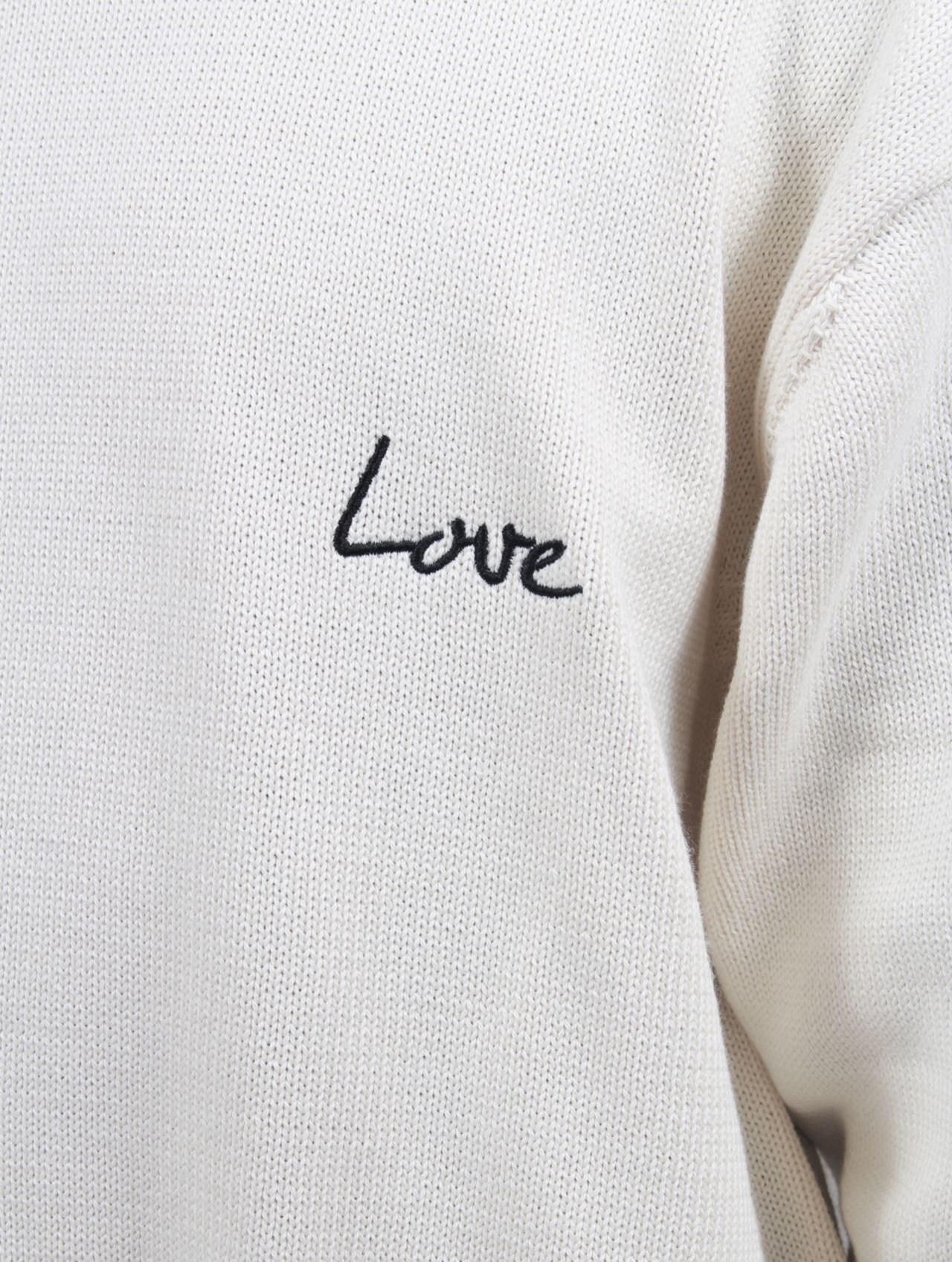 【25SS】ラブ イズ リアル コットン ニット セーター  / LOVE IS REAL KNIT / ホワイト