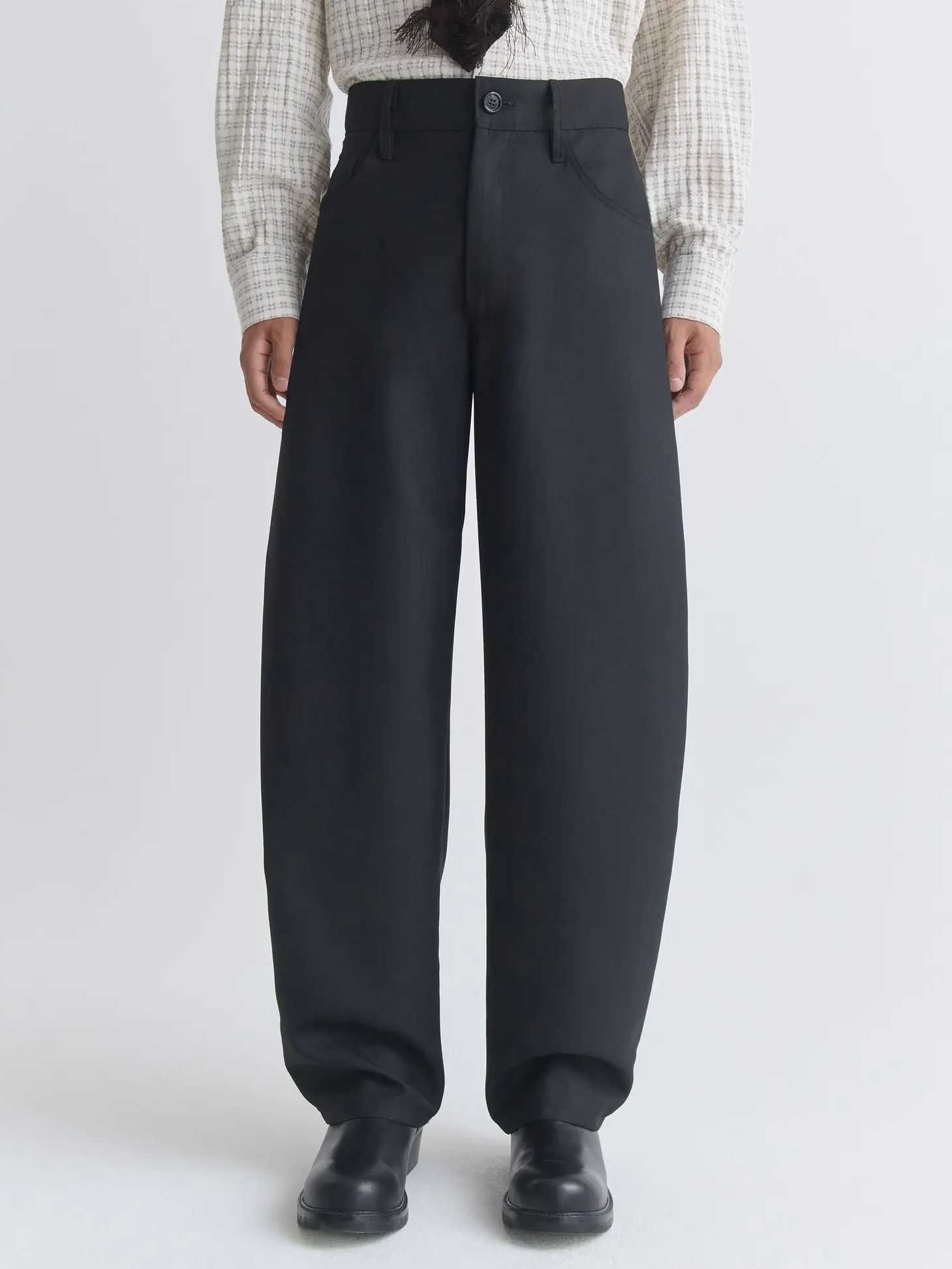 【26SS】ジーノ トラウザー スラックス / GINO TROUSER / FINE BLACK WOOL(ブラック)