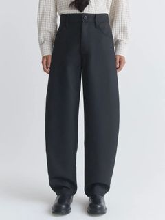 【26SS】ジーノ トラウザー スラックス / GINO TROUSER / FINE BLACK WOOL(ブラック)