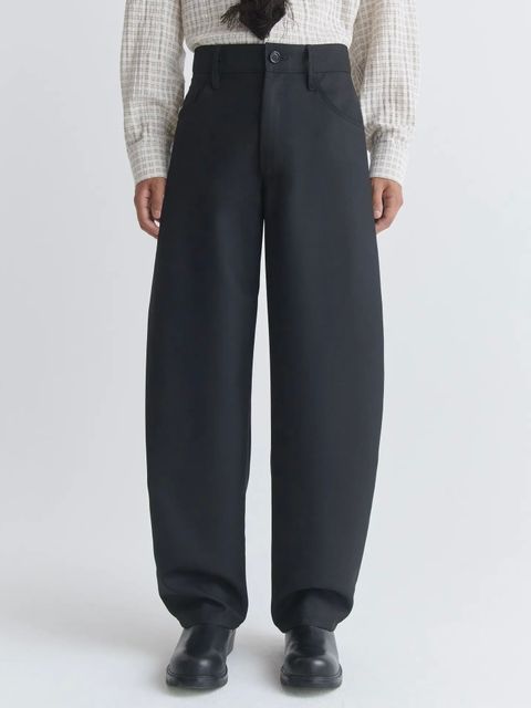 【26SS】ジーノ トラウザー スラックス / GINO TROUSER / FINE BLACK WOOL(ブラック)