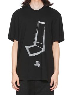 【25SS】プリント ショートスリーブ Tシャツ / COTTON SZ JERSEY / ブラック