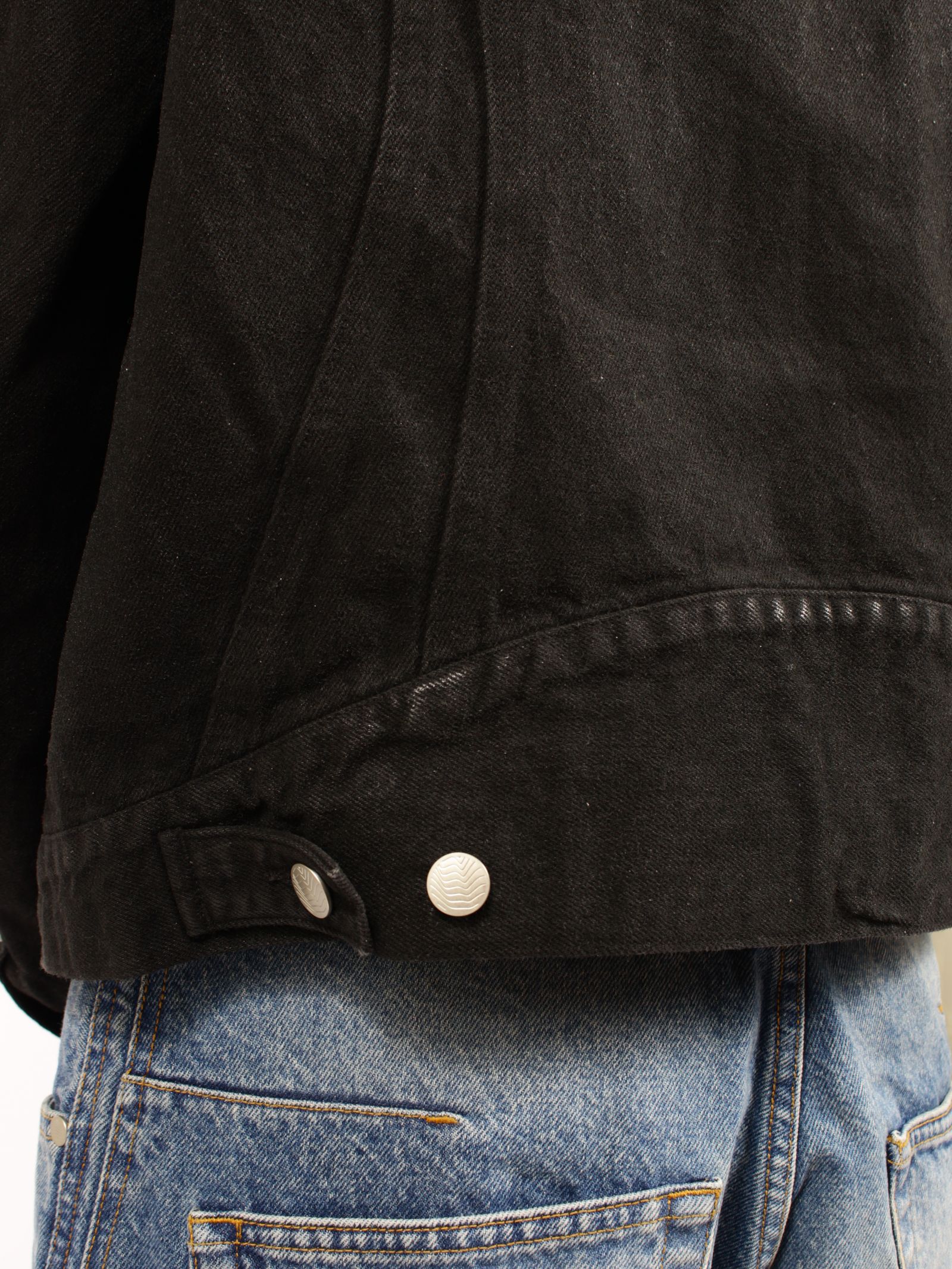 【26AW】デニム トラッカー ジャケットコーティング デニムジャケット / DENIM TRUCKER JACKET / LUSTER COATED BLACK(ブラック)