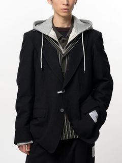 【26AW】 トリプル レイヤード ブレザー / TRIPLE LAYERED BLAZER / ブラック