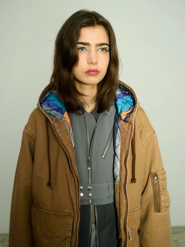 【26AW】 ダック フーディー ジャケット / DUCK HOODIE JACKET / ブラウン