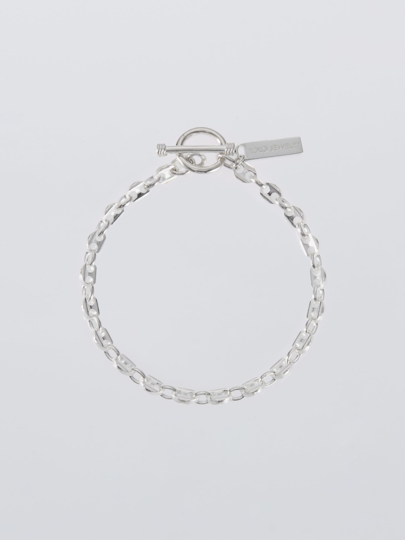 カット キャビア リンク ブレスレット / CUT CAVIAR LINK BRACELET -5mm- / シルバー
