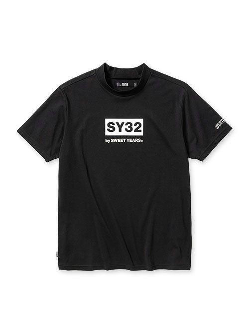SY32 by SWEET YEARS - 【23SS】ボックスロゴ モックネック Tシャツ