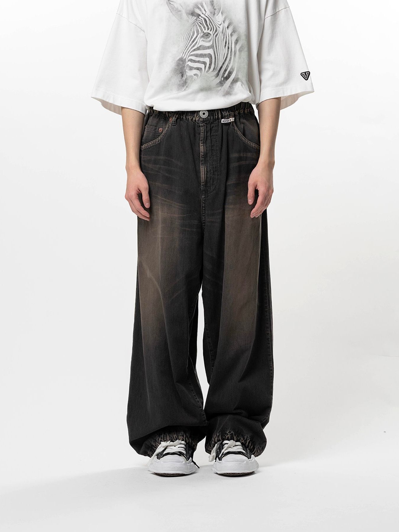 【26SS】ライトオンス ワイド デニム パンツ / LIGHT OZ WIDE DENIM / ブラック