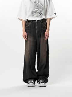 【26SS】ライトオンス ワイド デニム パンツ / LIGHT OZ WIDE DENIM / ブラック