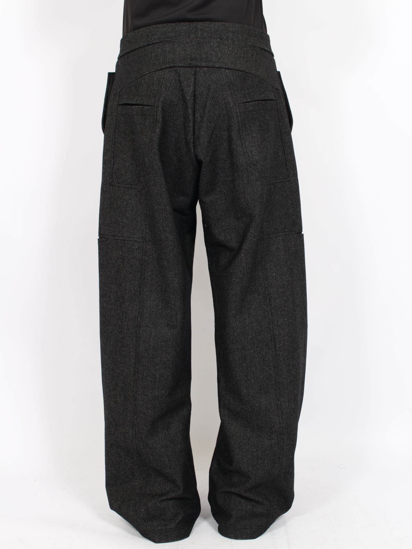 【26AW】6 ポケット パネル スウェットパンツ ウール / 6 POCKET PANEL SWP WOOL / ブラック