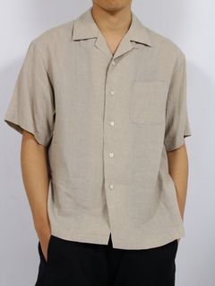 【25SS】サイド ベンツ オープンカラー リネン シャツ / SIDE VENTS OP COLLAR LINEN SHIRT / エクリュー