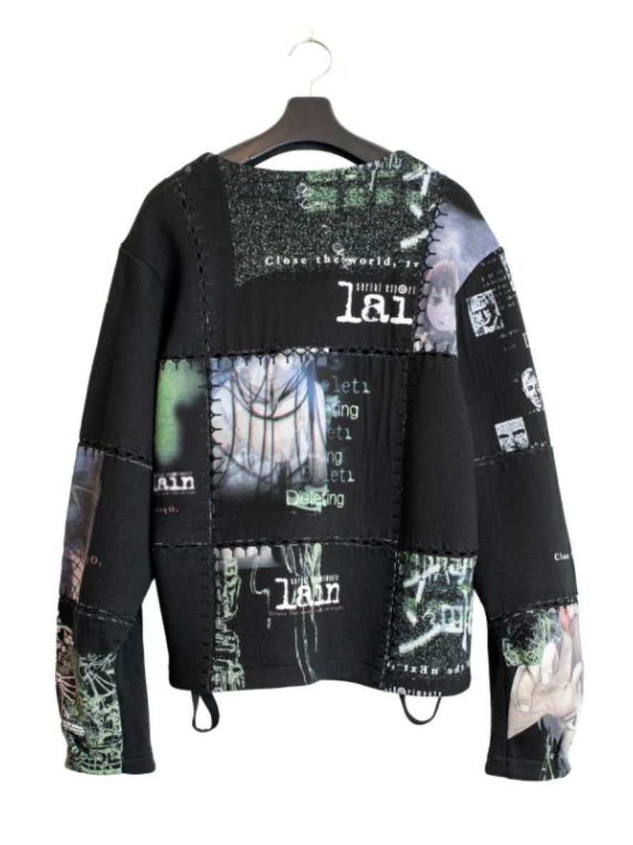 【26AW】フラグメント カーディガン バージョン シリアル エクスペリメンツ レイン / FRAGMENT CARDIGAN VER, SERIAL EXPERIMENTS LAIN / ブラック