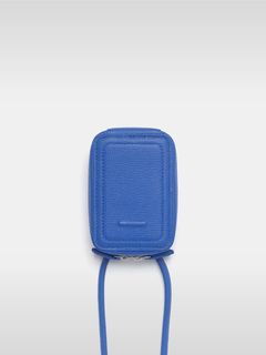 レザーストラップ付アイフォンアクセサリー ウォレット / STRAPPED ACCESSORY WALLET / ラピスブルー