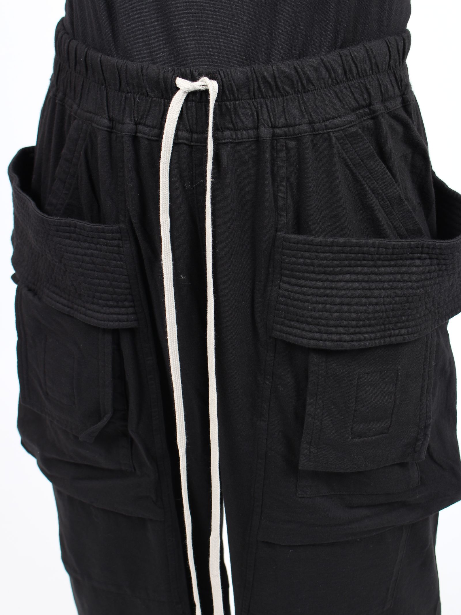 RICK OWENS DRKSHDW - 【24AW】クリーチカーゴ ワイド ドローストリング パンツ / CREATCH CARGO WIDE  DRAWSTRING / ブラック | STORY