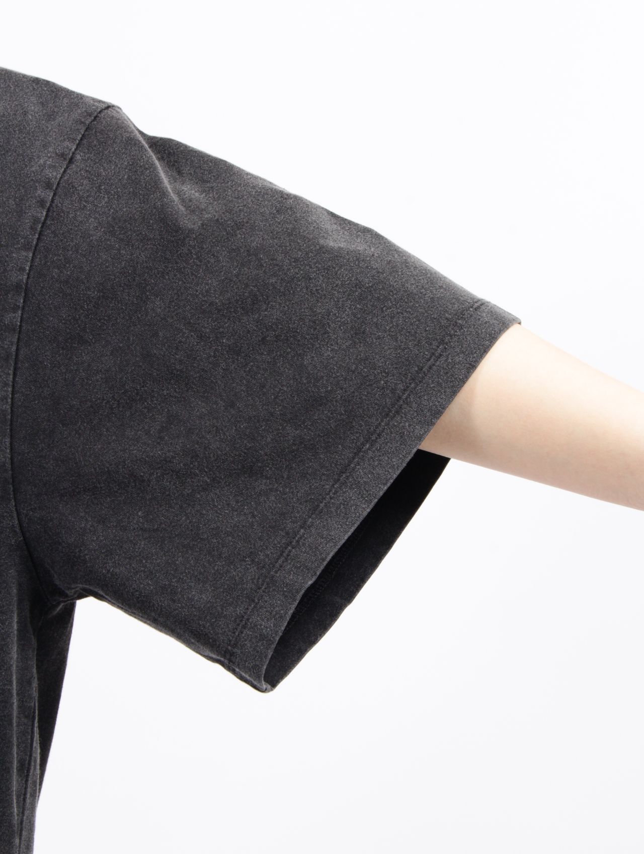 【25SS】ラージ フィット ヴィンテージ ハーフスリーブ 半袖 Tシャツ / LARGE FIT VINTAGE HALF SLEEVE T-SHIRT / ブラック