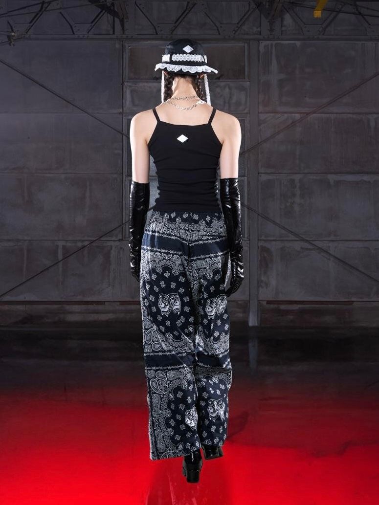 【26SS】バンダナ パンツ / BANDANA TROUSERS / ブラック