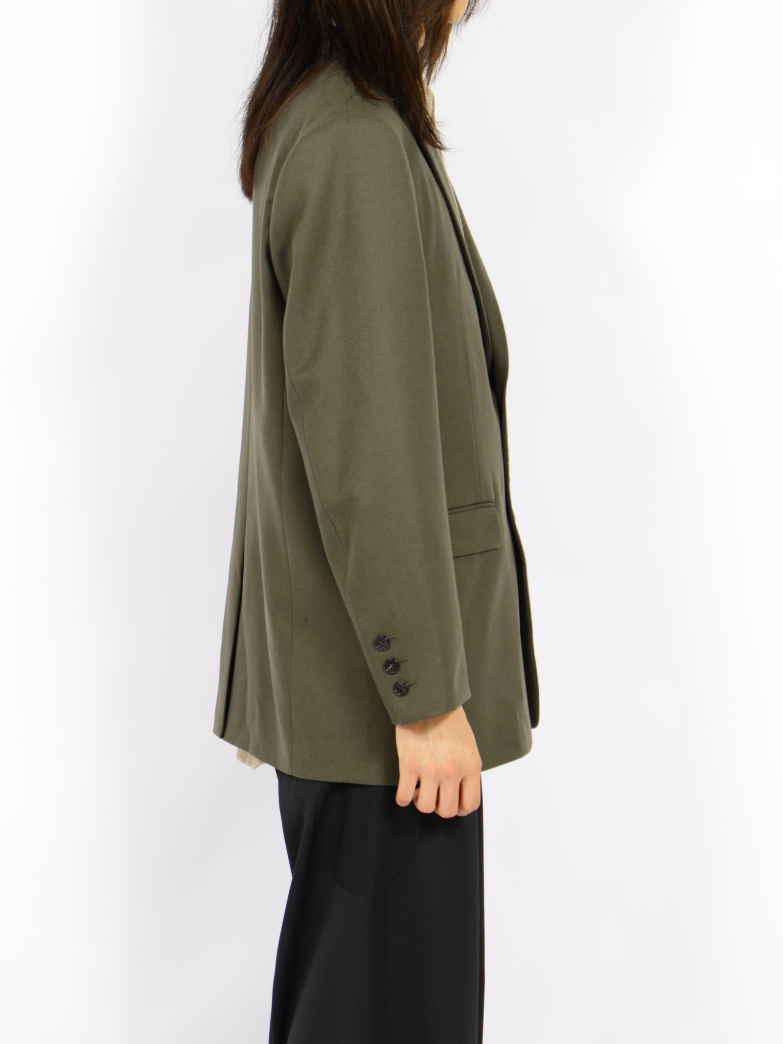【26AW】 ウール テーラード ジャケット / WOOL TAILORED JACKET / グリーン