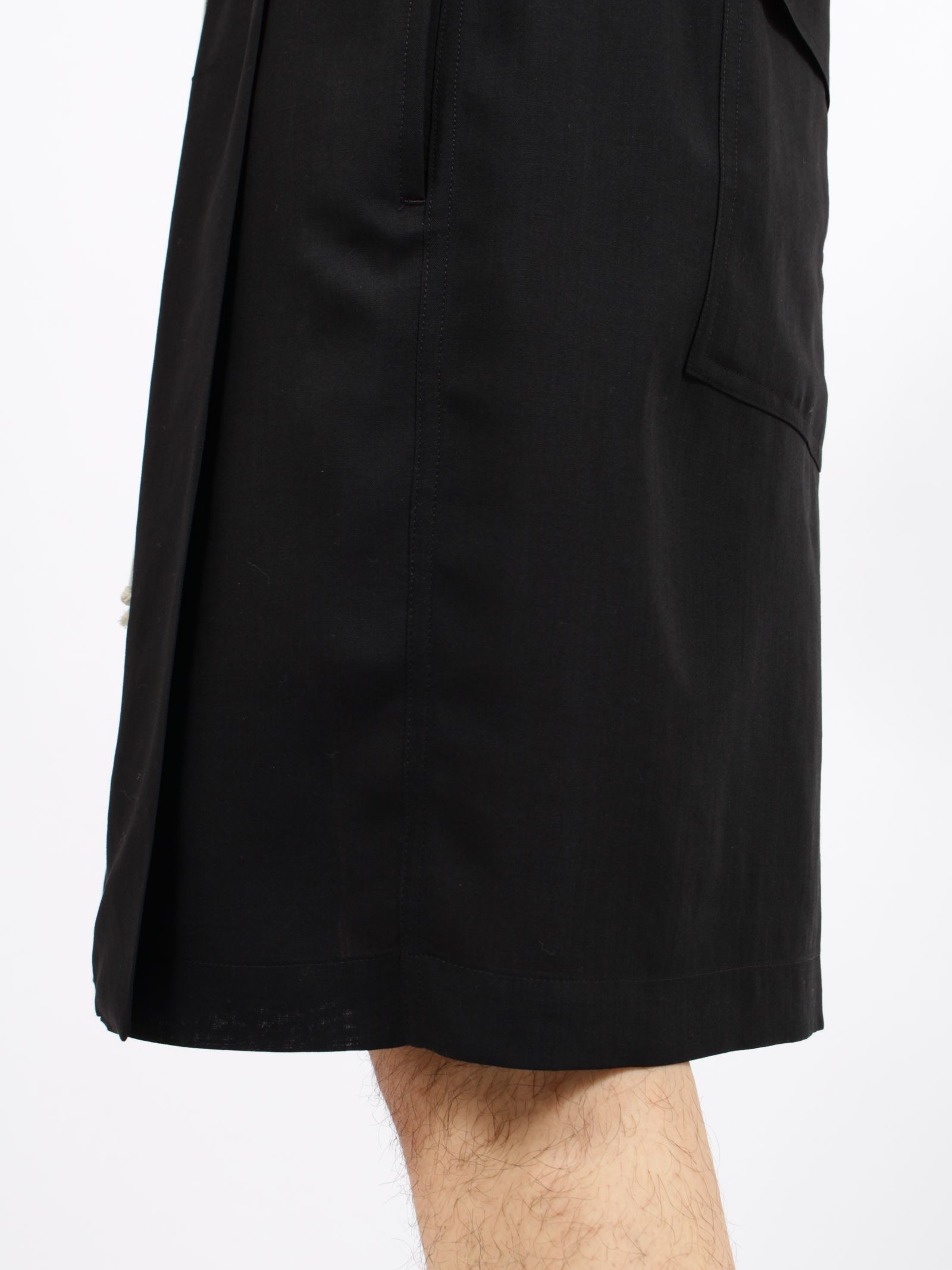 【26SS】キルト ショーツ / KILT SHORTS / ブラック