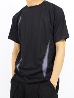 【25SS】フローイング パネル Tシャツ / FLOWING PANEL T-SHIRT / ブラック