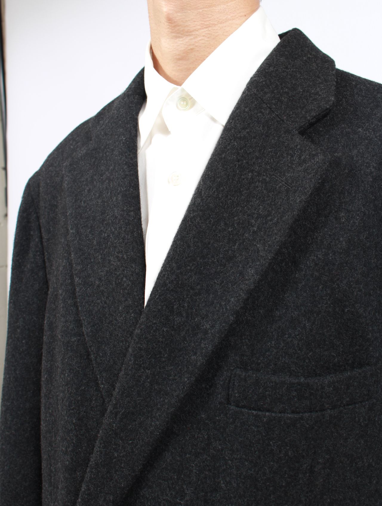 【25AW】フォグ ダブル ブレステッド コート / FOG DOUBLE BREASTED COAT / チャコール