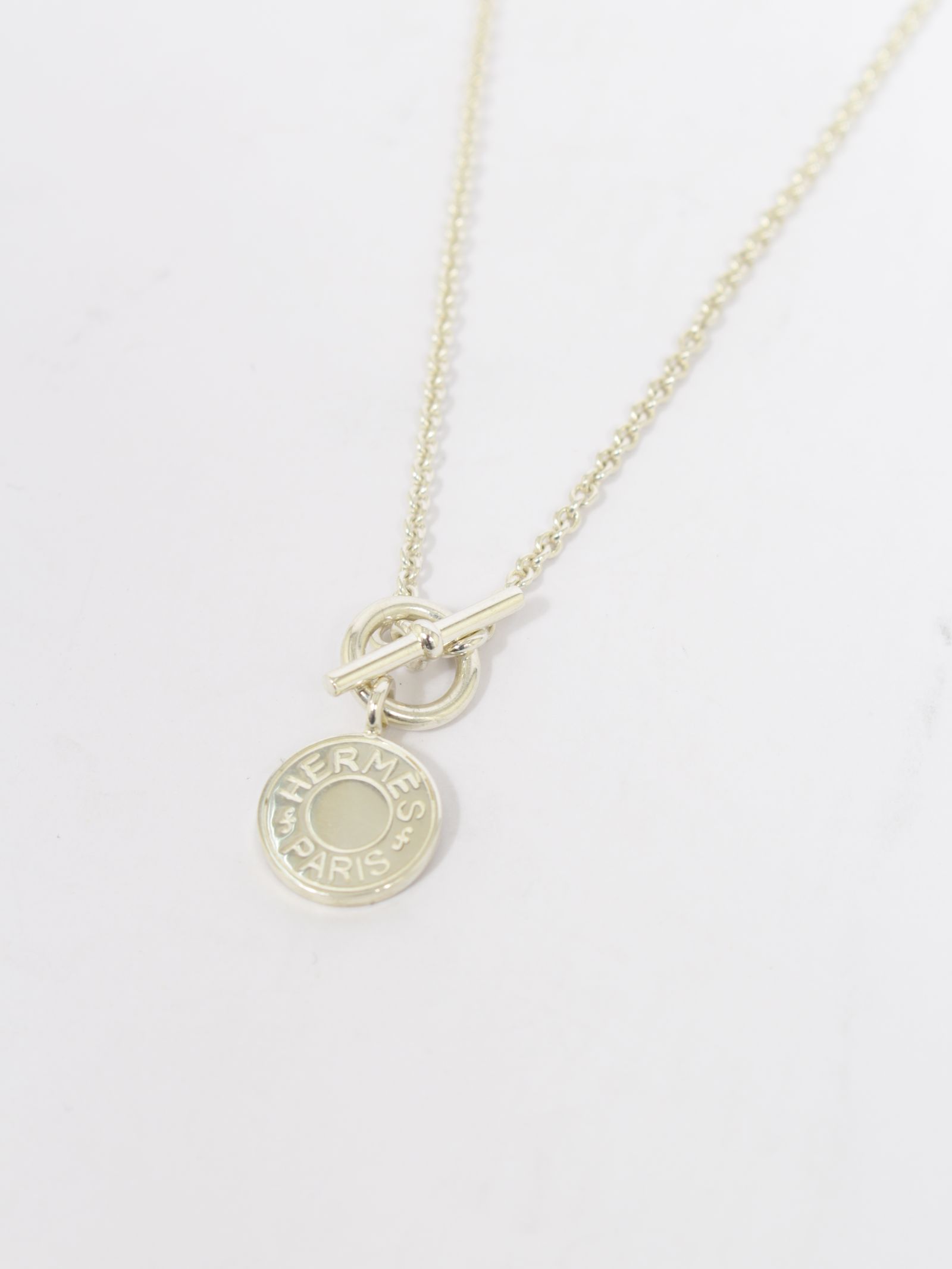 【HERMES VINTAGE】セリエ ネックレス  アミュレット / SELLIER NECKLACE / シルバー