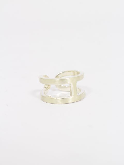 H リング ウィズ ヘアー ライン / H RING WITH HAIR LINE / シルバー