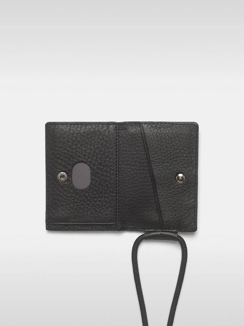 ストラップ付 レザー カードケース / STRAPPED ACCESORY CARDCASE / ブラック