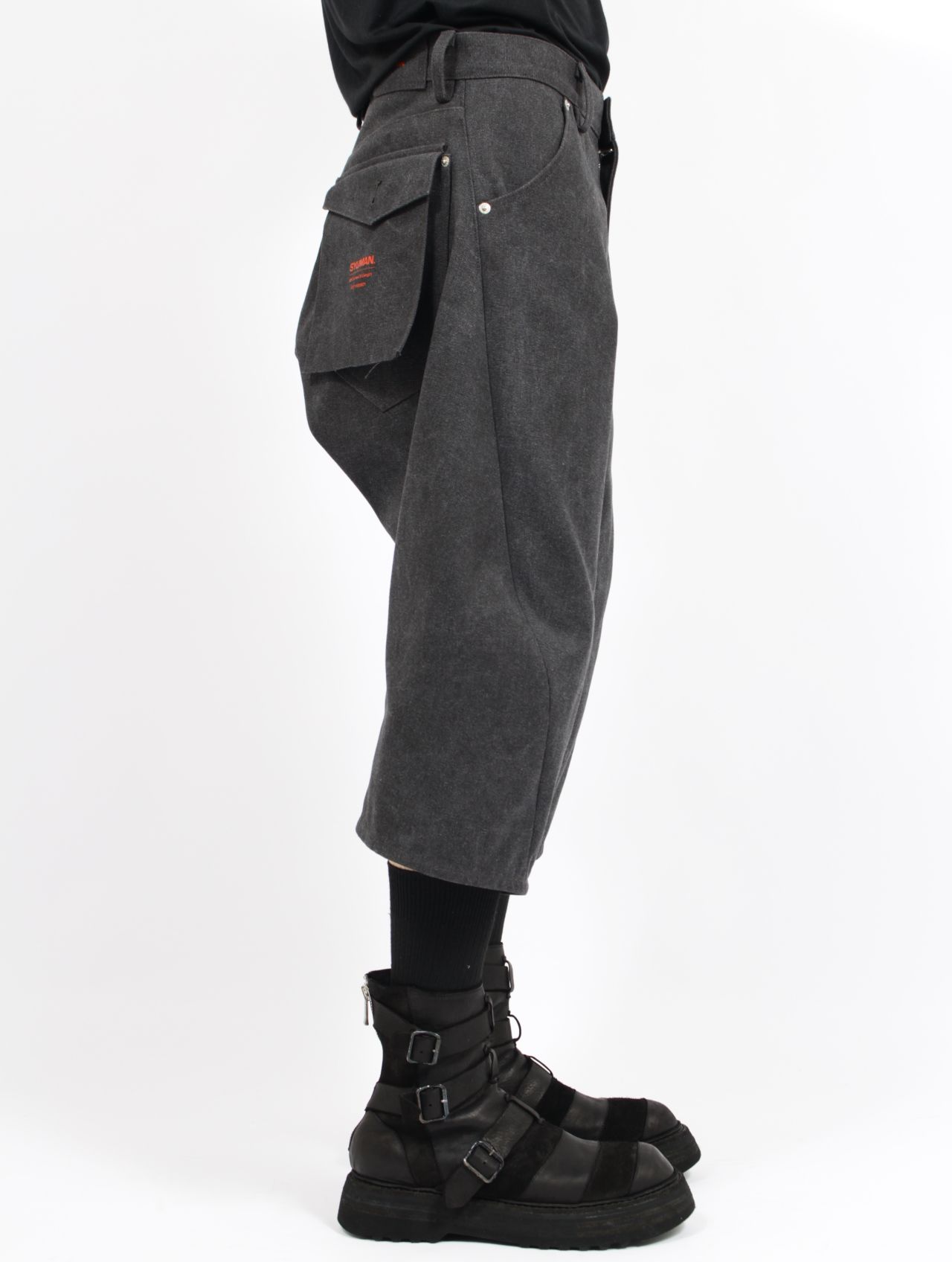 【26SS】 3D ショート デニム パンツ / 3D SHORT DENIM PANTS / ダークグレー