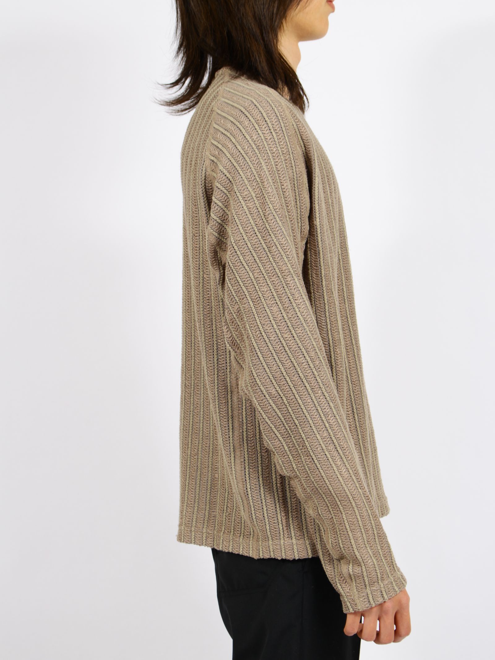 【26SS】ウェーブ ロングスリーブ Tシャツ / LONG SLEEVE T-SHIRTS WAVE / ベージュ