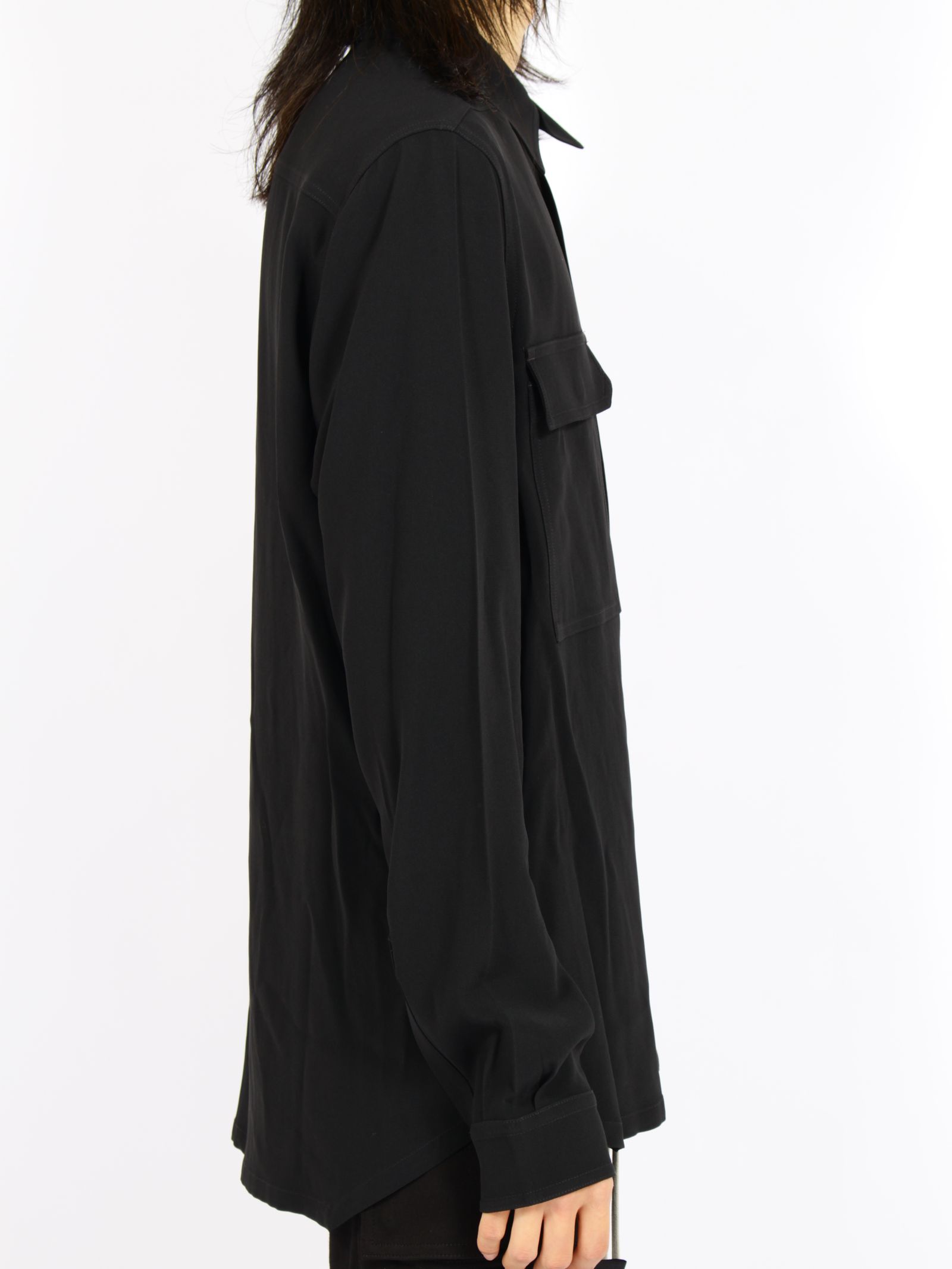【26AW】アウターシャツ 長袖 / OUTERSHIRT / ブラック