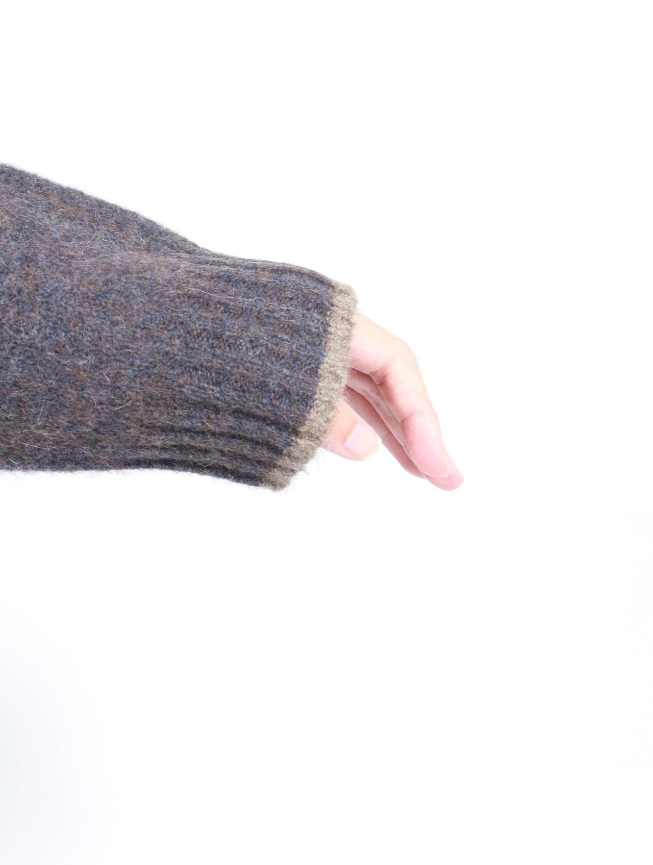 【25AW】ボックス シルエット ニット プルオーバー  / BOX SWEATER / BLUE BROWN(ブルーブラウン)