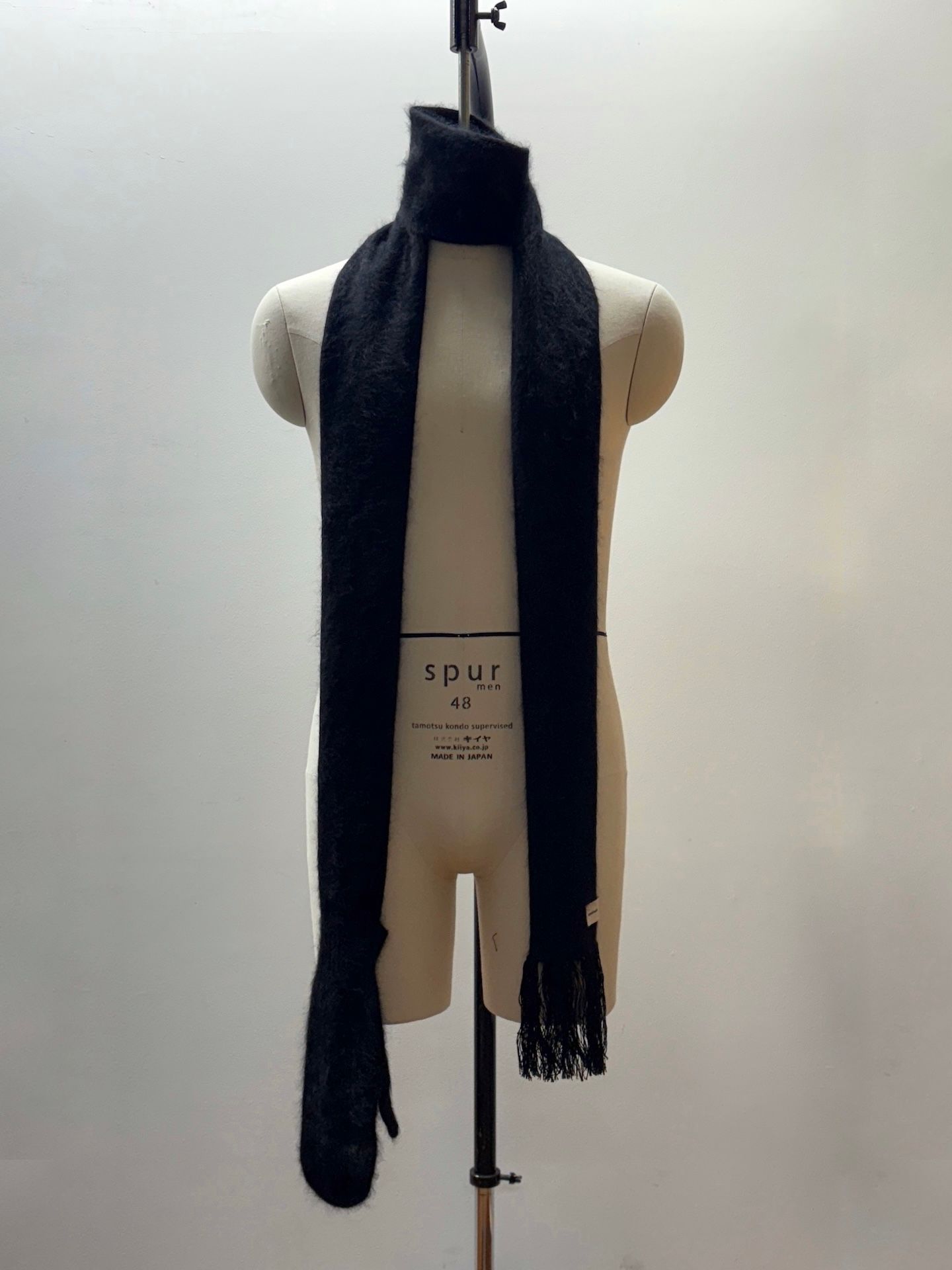 【26AW】ロストグローブ スカーフ マフラー / LOST GLOVE SCARF / ブラック