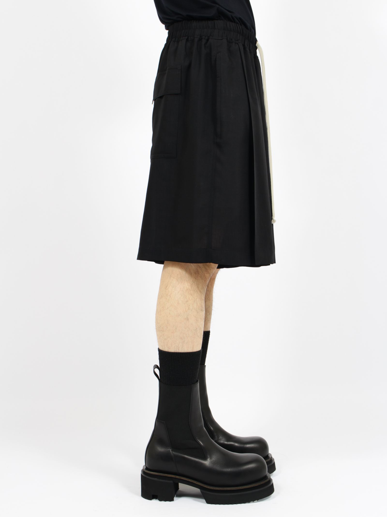 【26SS】キルト ショーツ / KILT SHORTS / ブラック