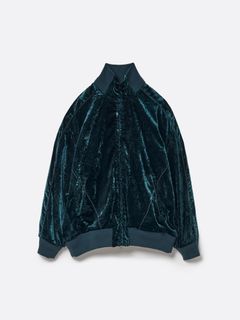 ベルベット トラック オーバー ジャケット / VELVET TRACK OVER JACKET.12 / グリーン