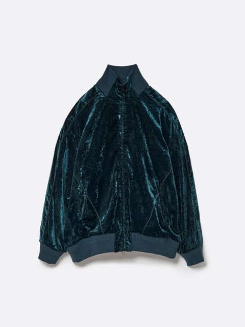 ベルベット トラック オーバー ジャケット / VELVET TRACK OVER JACKET.12 / グリーン