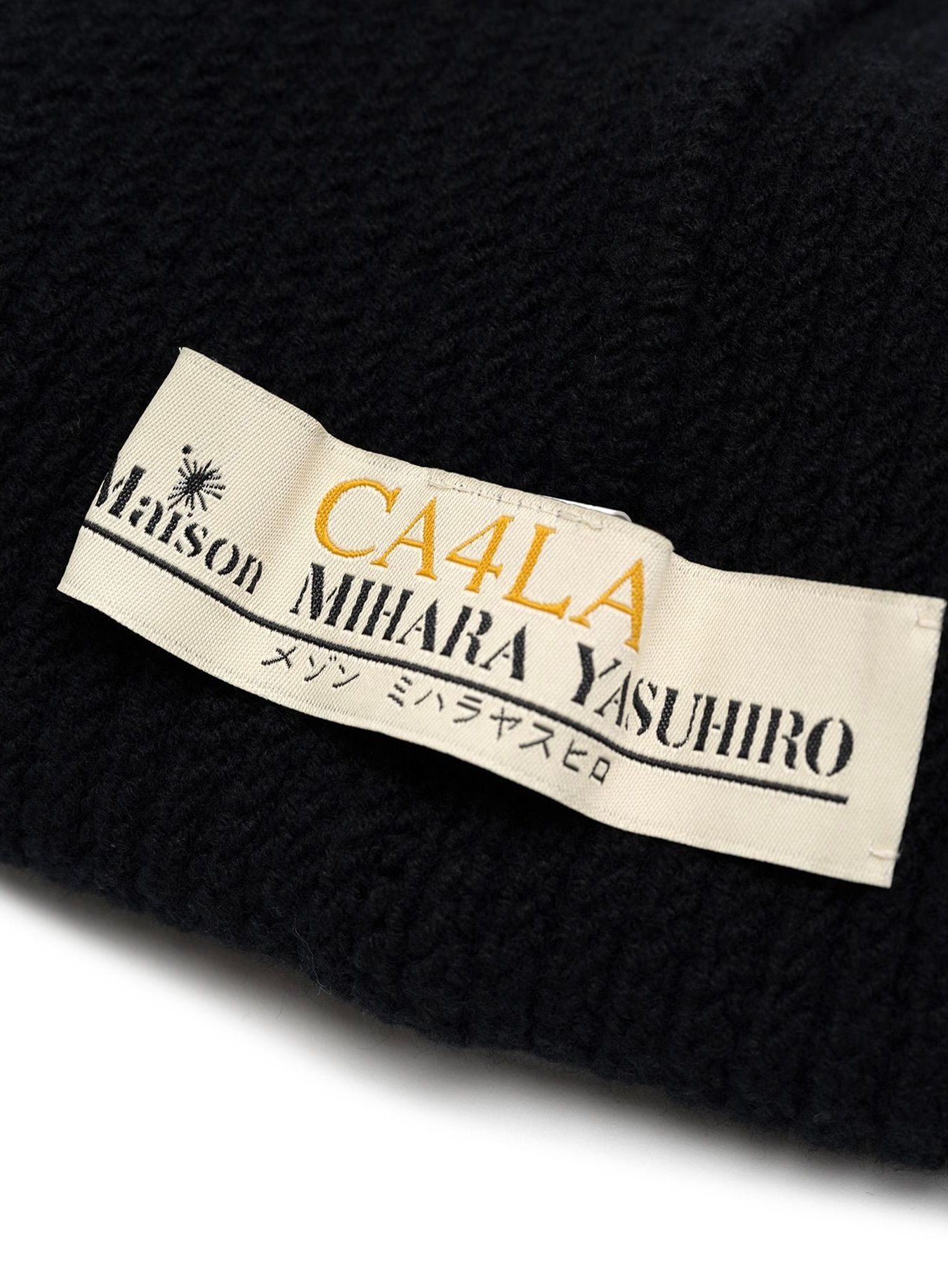 【25AW】ニット キャット キャップ / KNIT CAT CAP / ブラック
