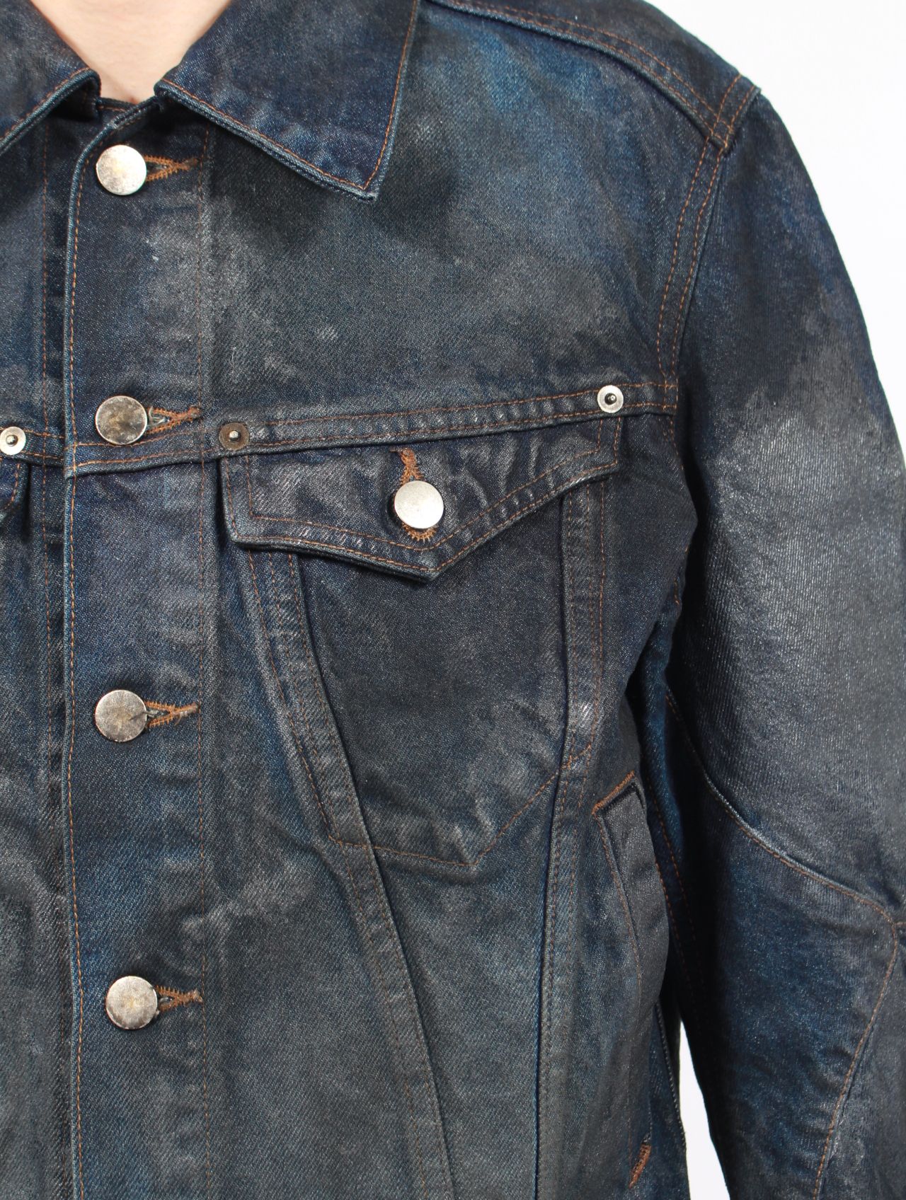 【25AW】 3D トラッカー ジャケット デニム ジャケット  / 3D TRUCKER JACKET / LUSTER COATED DARK INDIGO(ダーク インディゴ)