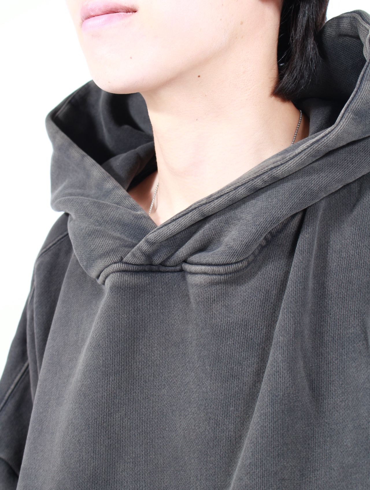 ヘビー プルオーバー フーディー パーカー / HEAVY HOOD / WASHED BLACK（ウォッシュブラック）