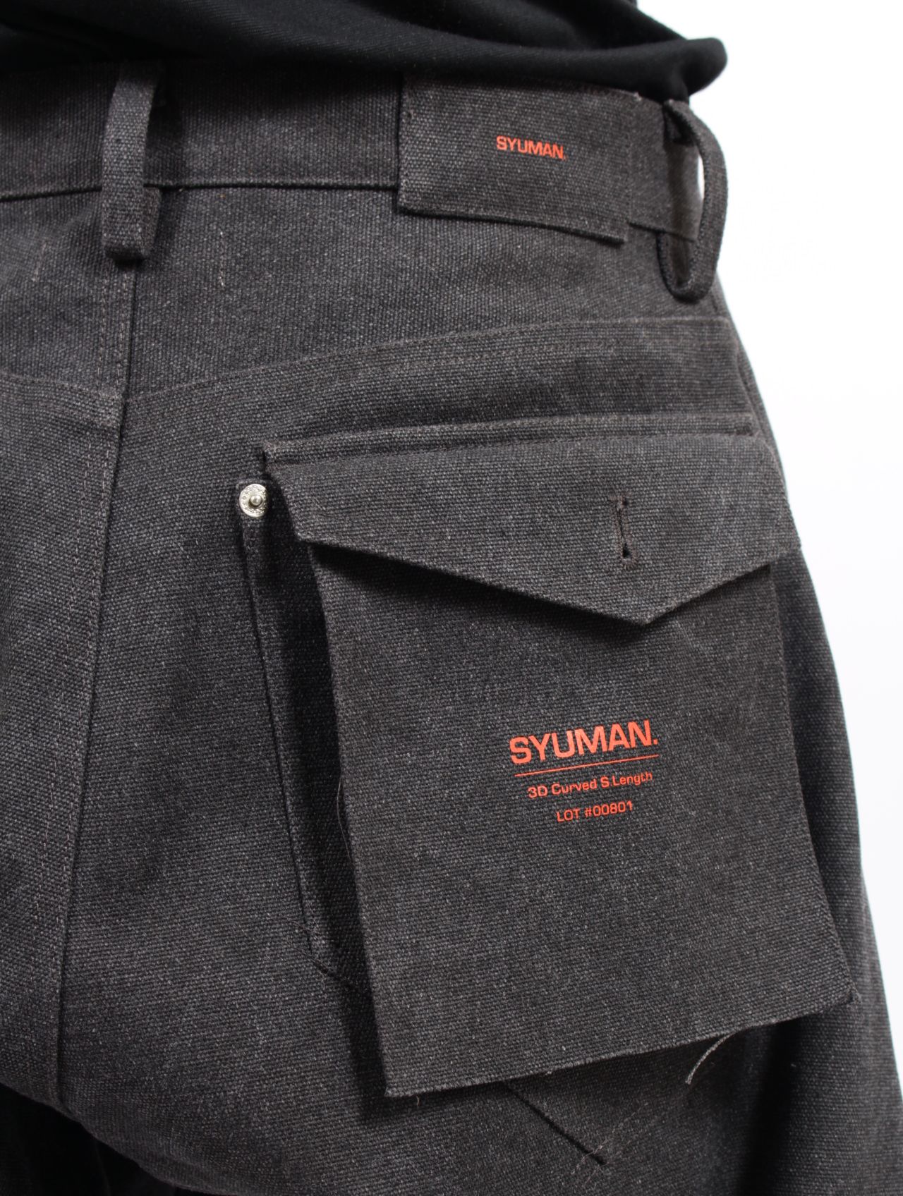 【26SS】 3D ショート デニム パンツ / 3D SHORT DENIM PANTS / ダークグレー