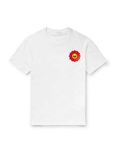 フラワープリント Tシャツ / Rojo Flower Tee / ホワイト × レッド