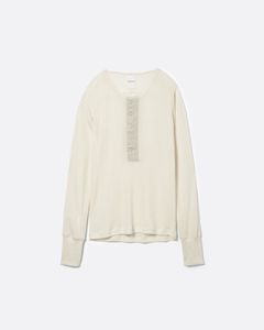 ミリタリー ヘンリーネック シャツ .17 / MILITARY HENRYNECK SHIRT .17 / オフ ホワイト