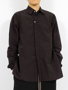 【25SS】モノフィル リップストップ カバー ハンド シャツ / MONOFIL RIPSTOP COVER HAND SHIRT / ブラック