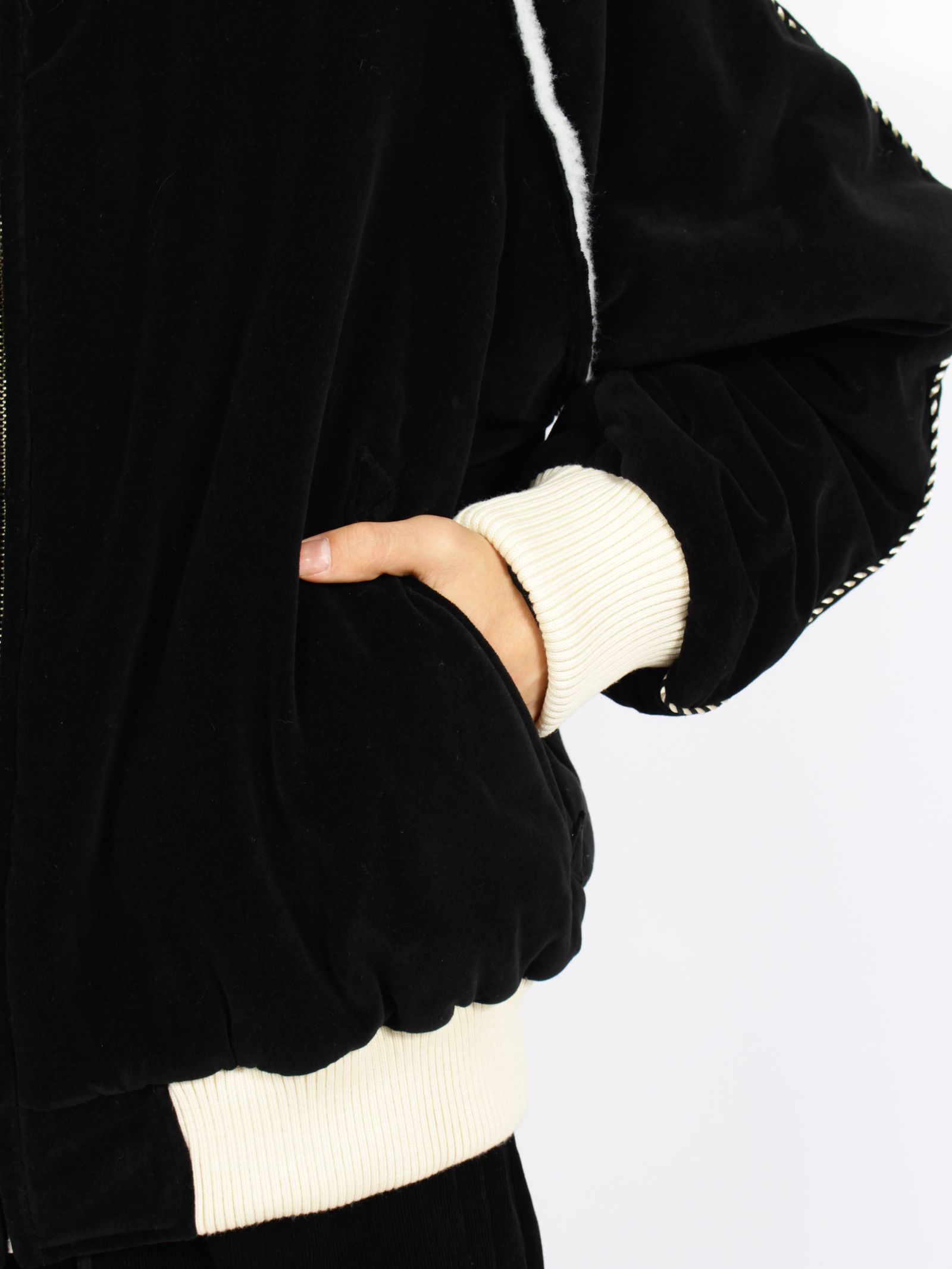 【26AW】ベルベティーン プレーン スーベニア ジャケット / VELVETEEN PLAIN SOUVENIR JKT / ブラック
