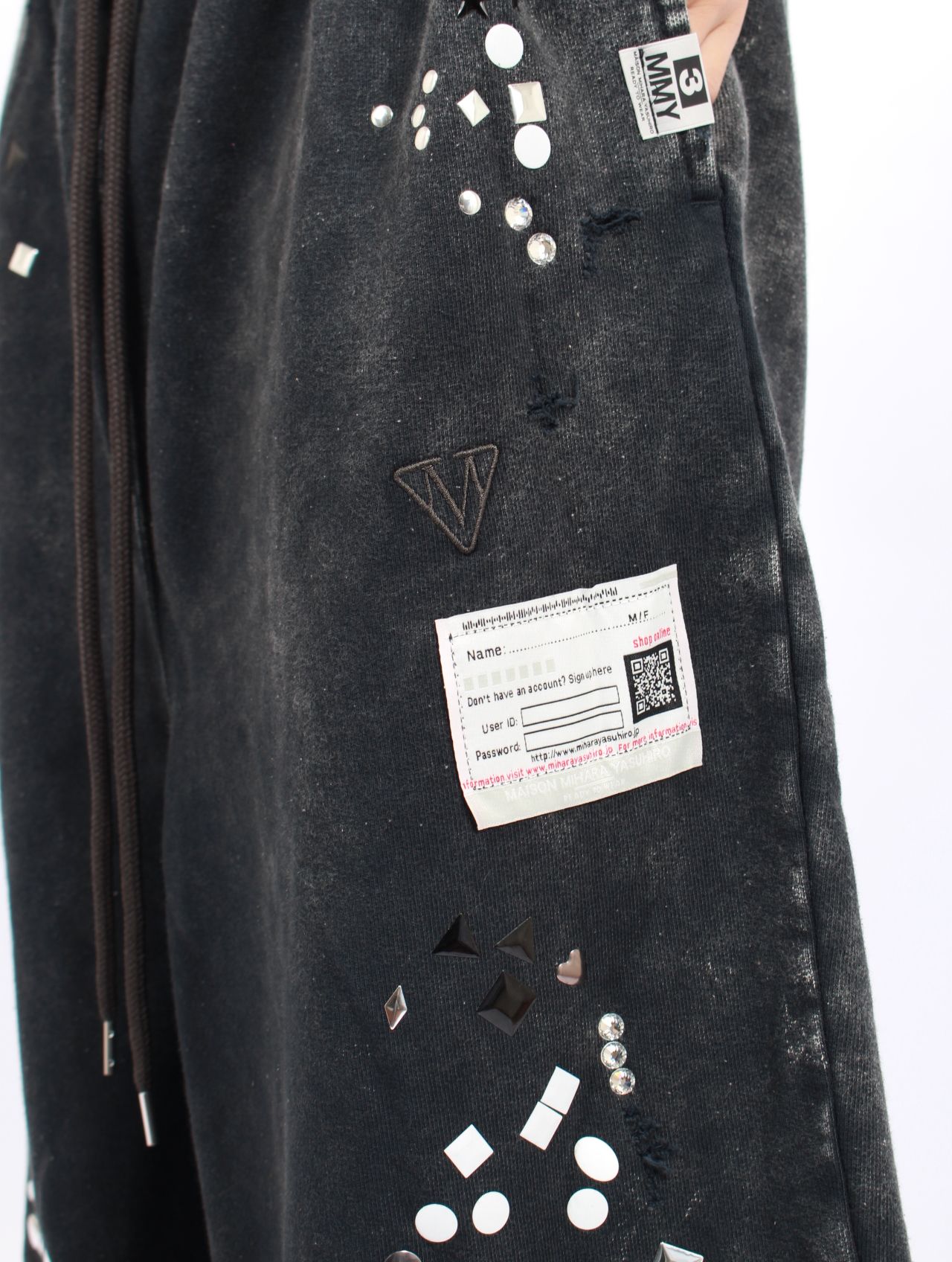 【25AW】エンブリッシュ ブリーチ パンツ / EMBELLISH BLEACH PT / ブラック