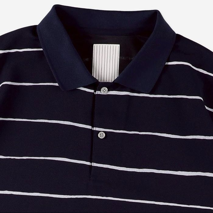 SIDE STRIPE BIG POLO | NAVY