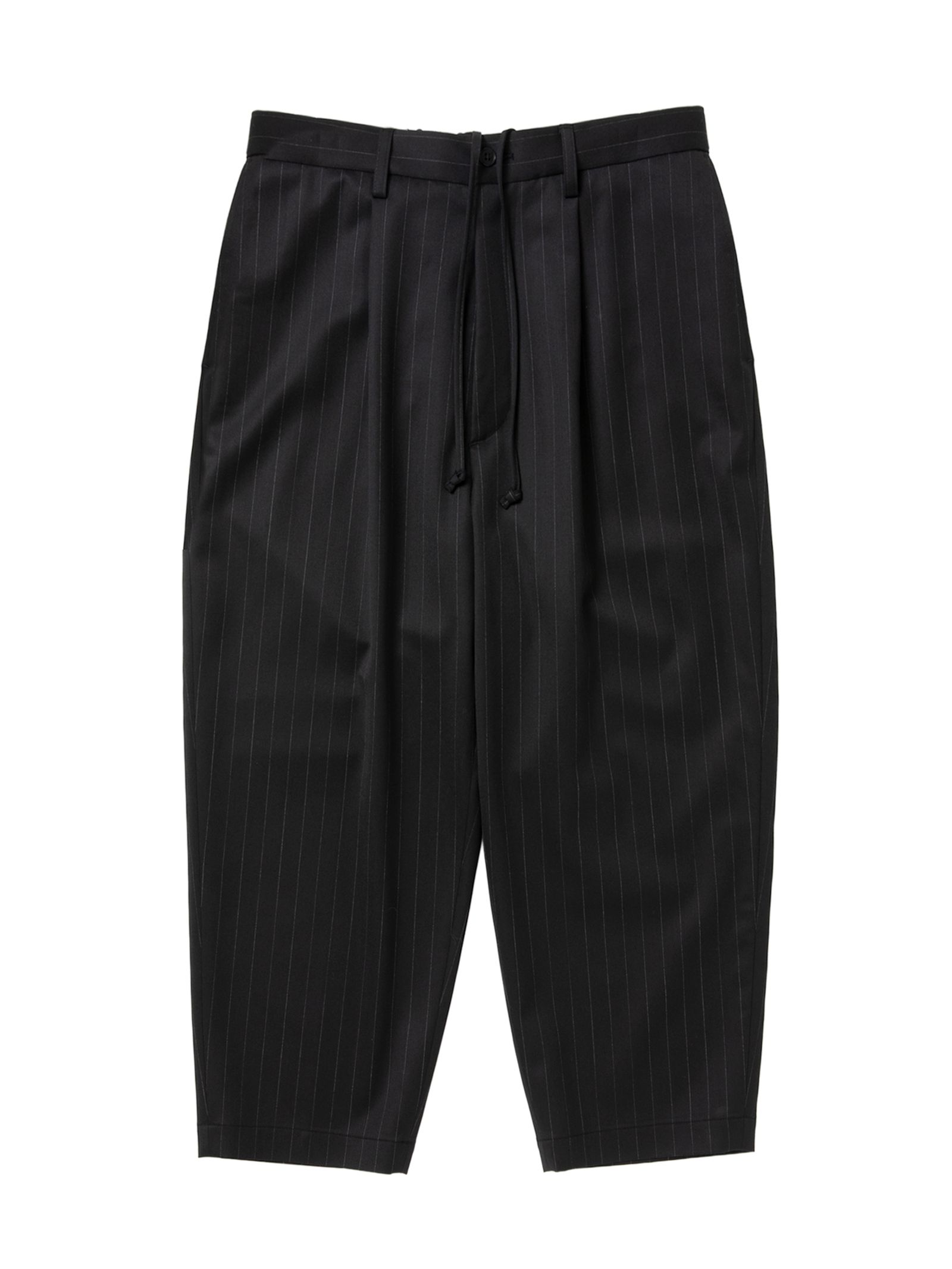 Wool Gabardine Ankle Cut Easy Trousers / STRIPE /  アンクル トラウザーズ / CTE-26A107