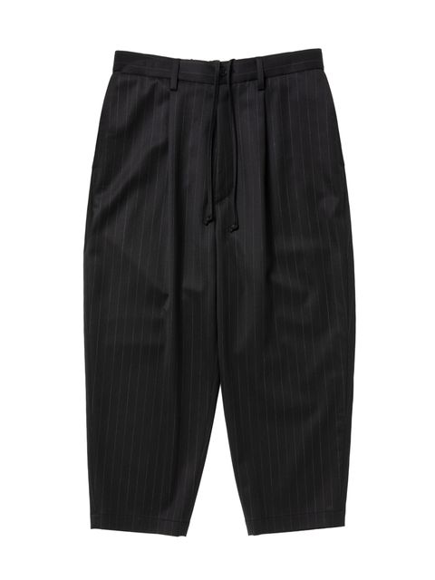 Wool Gabardine Ankle Cut Easy Trousers / STRIPE /  アンクル トラウザーズ / CTE-26A107