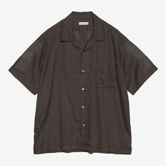 Open Collar Panama S/S Shirt / CH(Charcoal)