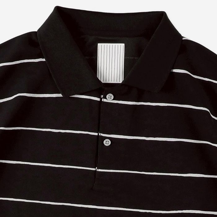 SIDE STRIPE BIG POLO | BLACK